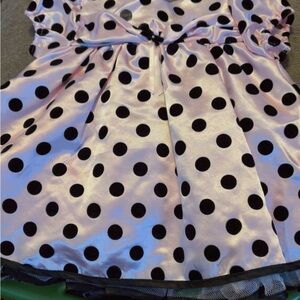 Polka Dot Satin Dress